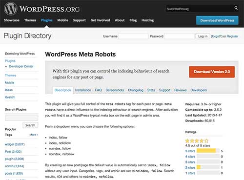 wordpress-meta-robots